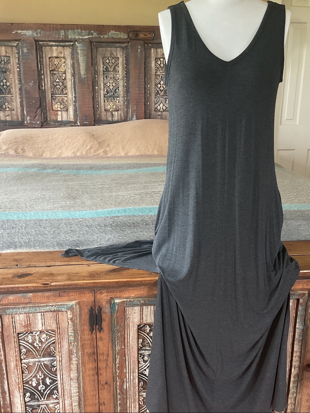 SKIVYS Heather Gray Daydreamer Dress